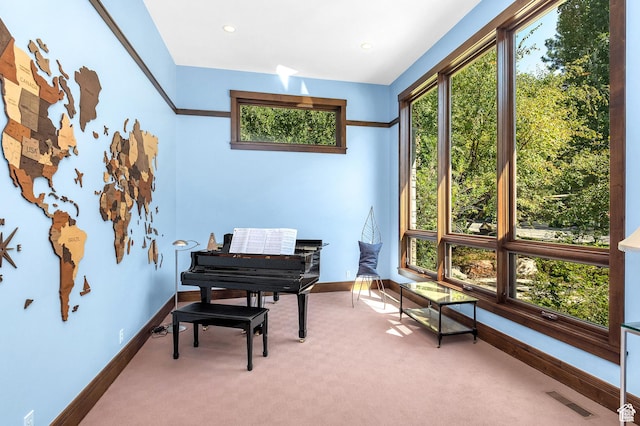 4127 E Mathews Way S, Salt Lake City, UT 84124 - sitting room with light carpet, baseboards, and visible vents