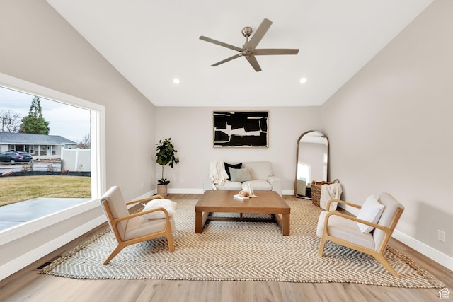 2745 E 3100 S, Millcreek, UT 84109 - living room featuring wood finished floors, baseboards, and ceiling fan