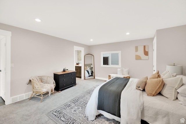 2745 E 3100 S, Millcreek, UT 84109 - bedroom featuring recessed lighting, light colored carpet, and baseboards