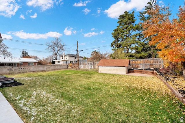 2745 E 3100 S, Millcreek, UT 84109 - view of yard with an outdoor structure and a fenced backyard