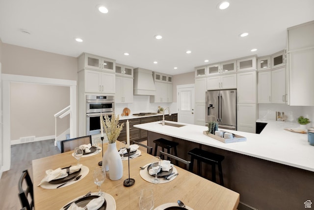 2745 E 3100 S, Millcreek, UT 84109 - dining area featuring wood finished floors, recessed lighting, and visible vents