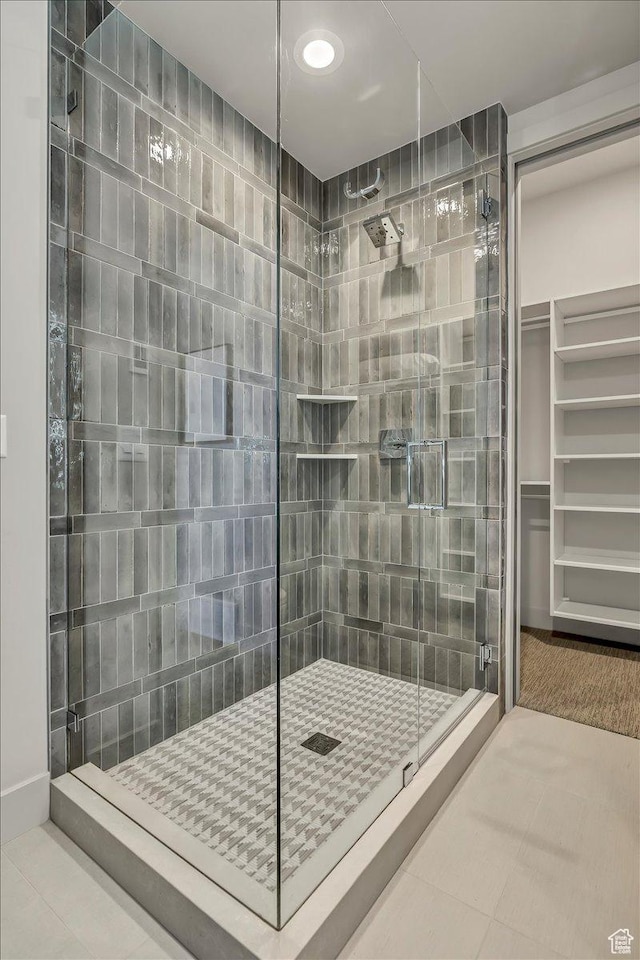 11503 N Soaring Hawk Ln, Hideout, UT 84036 - full bathroom with a shower stall and tile patterned flooring