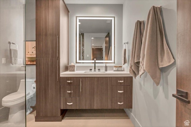 11503 N Soaring Hawk Ln, Hideout, UT 84036 - bathroom with vanity and tile patterned floors