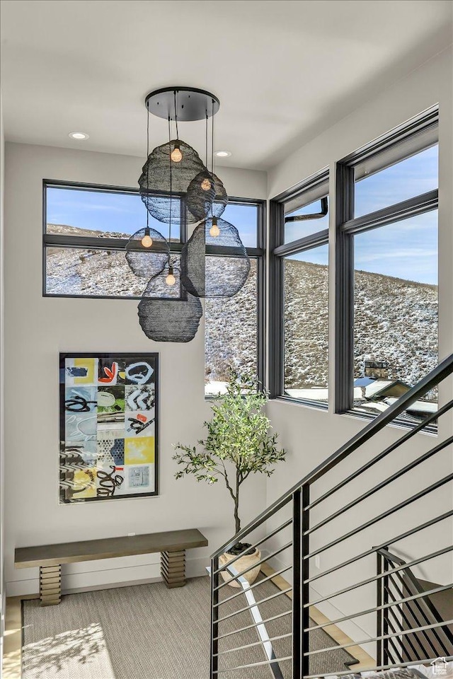 11503 N Soaring Hawk Ln, Hideout, UT 84036 - stairs with healthy amount of natural light