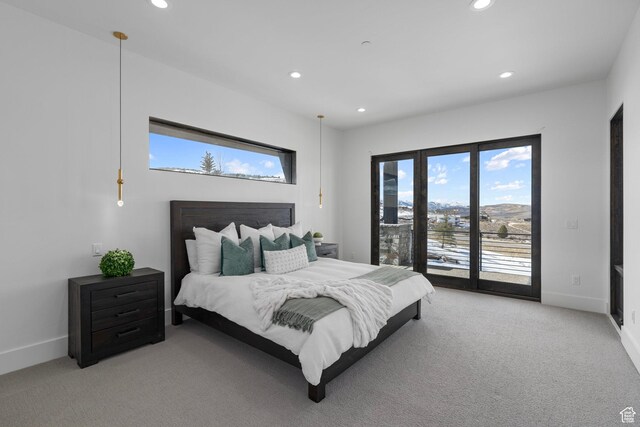 6421 E Evening Star Dr, Kamas, UT 84036 - bedroom featuring recessed lighting, baseboards, and access to exterior