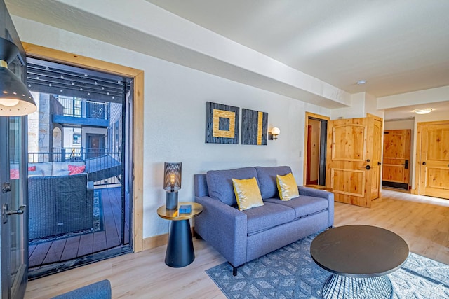 2669 Canyons Resort Dr Unit 314, Park City, UT 84098 - living area featuring baseboards and wood finished floors