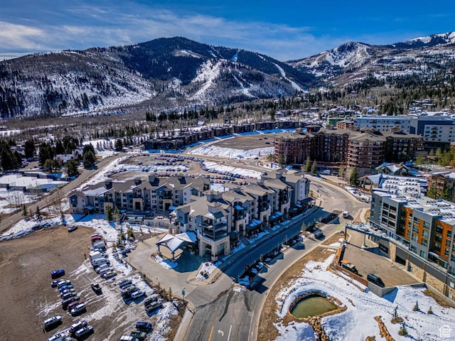 2669 Canyons Resort Dr Unit 314, Park City, UT 84098 - snowy aerial view featuring a mountain view