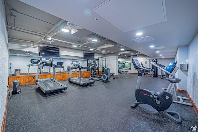 2669 Canyons Resort Dr Unit 314, Park City, UT 84098 - gym featuring visible vents and baseboards