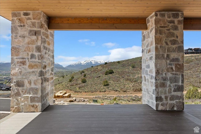 1878 E Chimney Rock Rd S Unit 536, Heber City, UT 84032 - view of patio with a mountain view