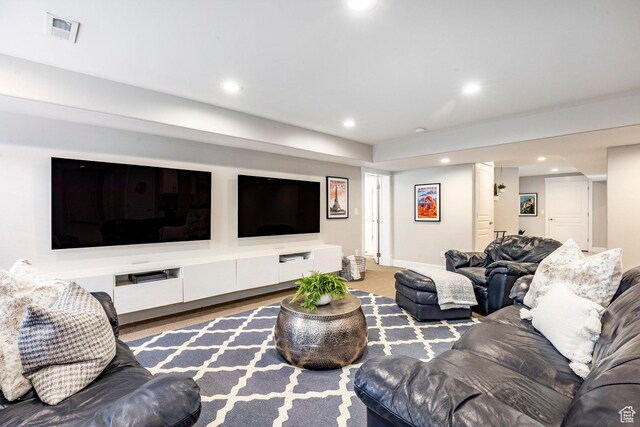 6302 Lone Rock Rd, Highland, UT 84003 - living room featuring recessed lighting