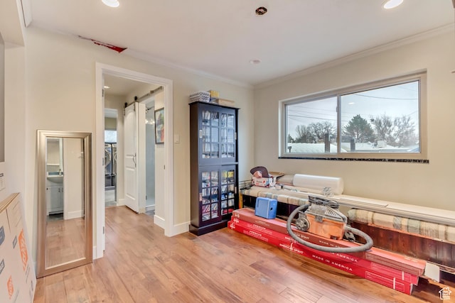 6259 S 340 E, Murray, UT 84107 - interior space featuring light wood finished floors, recessed lighting, crown molding, and baseboards