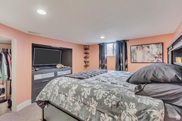 6259 S 340 E, Murray, UT 84107 - carpeted bedroom with visible vents, recessed lighting, and baseboards