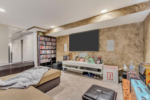 6259 S 340 E, Murray, UT 84107 - carpeted living room with recessed lighting