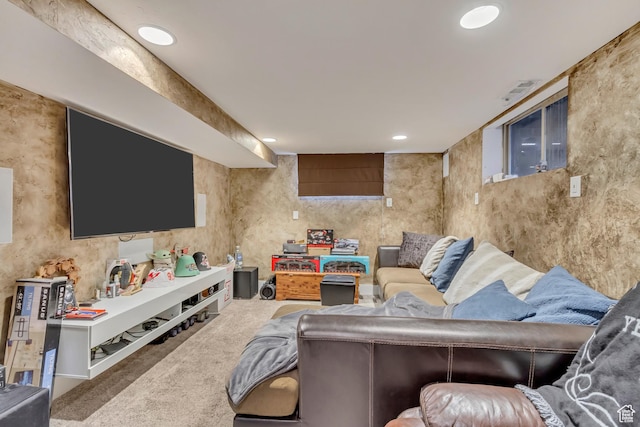 6259 S 340 E, Murray, UT 84107 - carpeted living room with recessed lighting