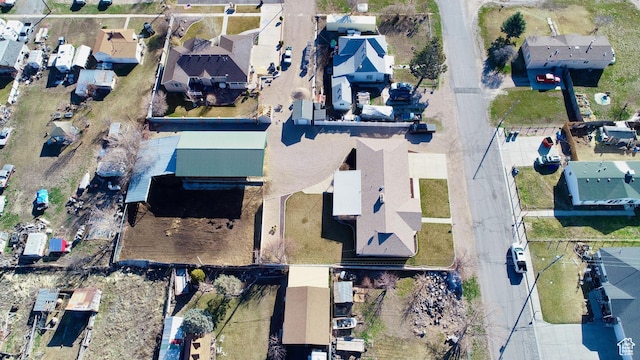 bird's eye view with a residential view