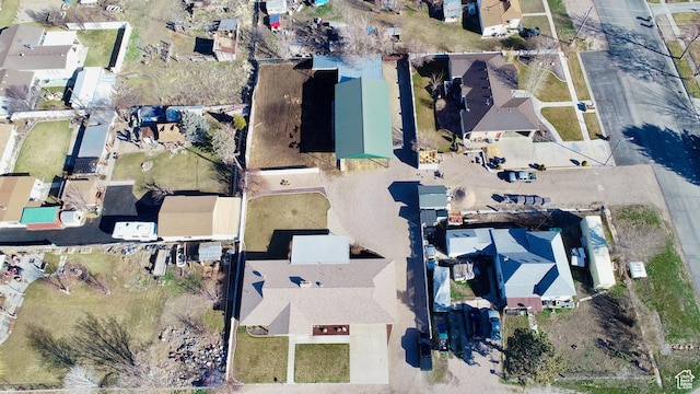 bird's eye view with a residential view