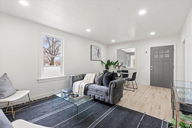 555 N 100 W, Tooele, UT 84074 - living area with recessed lighting, baseboards, and wood finished floors