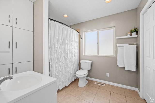 1065 E 900 S, Pleasant Grove, UT 84062 - full bathroom with visible vents, recessed lighting, a sink, tile patterned flooring, and toilet