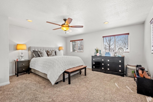 1065 E 900 S, Pleasant Grove, UT 84062 - carpeted bedroom with ceiling fan, a textured ceiling, and baseboards