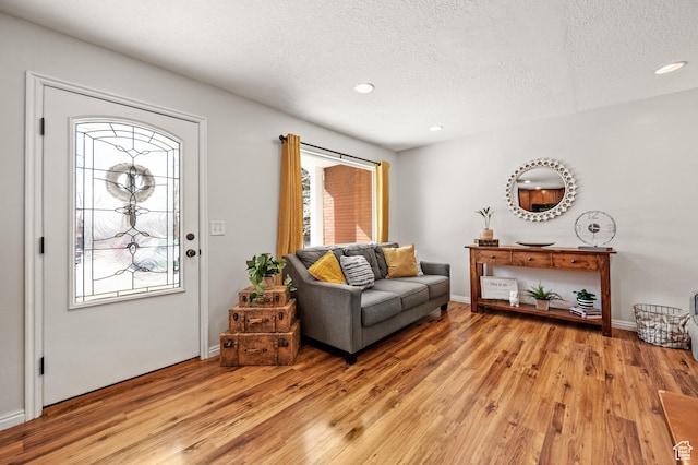 1065 E 900 S, Pleasant Grove, UT 84062 - entrance foyer with a wealth of natural light, recessed lighting, a textured ceiling, and light wood-style floors