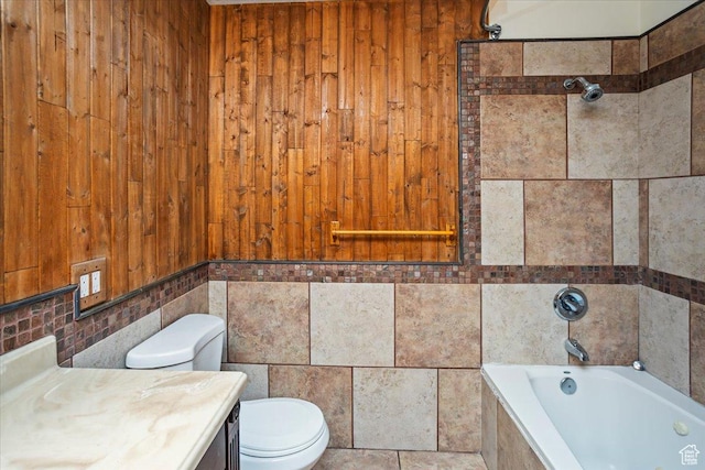 3356 W 1200 S, Ogden, UT 84404 - full bathroom with toilet, vanity, and tile walls