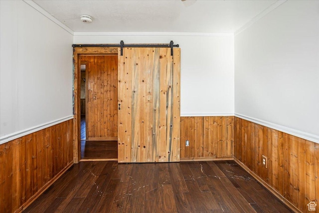 3356 W 1200 S, Ogden, UT 84404 - unfurnished room with hardwood / wood-style flooring, a wainscoted wall, and crown molding