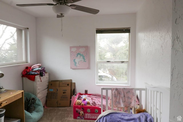 367 W 1100 N, Logan, UT 84341 - carpeted bedroom featuring a ceiling fan