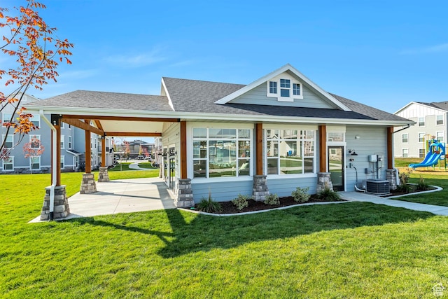 1128 S 820 E Unit 6104, Heber City, UT 84032 - view of front facade with roof with shingles and a front lawn