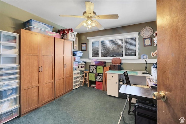 1564 N 1600 E, Logan, UT 84341 - office space featuring dark colored carpet and ceiling fan