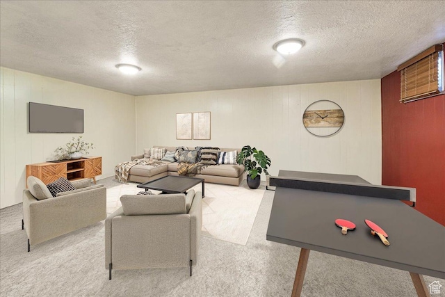 1564 N 1600 E, Logan, UT 84341 - living room featuring carpet and a textured ceiling
