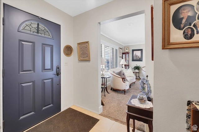 1564 N 1600 E, Logan, UT 84341 - entrance foyer featuring tile patterned flooring, carpet flooring, and baseboards