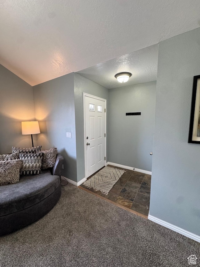 840 E 170 N, Heber City, UT 84032 - entryway featuring carpet floors, a textured ceiling, and baseboards