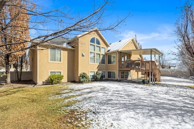 955 W 720 N, Tremonton, UT 84337 - snow covered property featuring a yard and stucco siding
