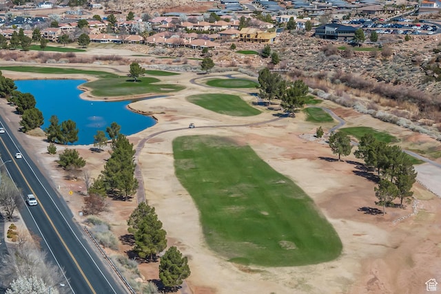 1060 E Summit Ridge Dr, St George, UT 84790 - aerial view featuring a residential view, golf course view, and a water view