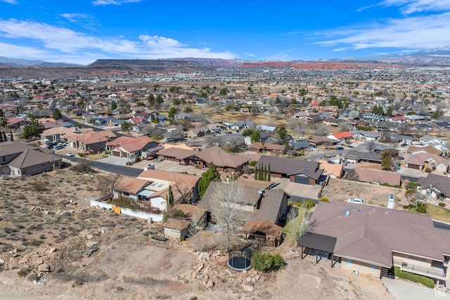 1060 E Summit Ridge Dr, St George, UT 84790 - birds eye view of property with a mountain view and a residential view