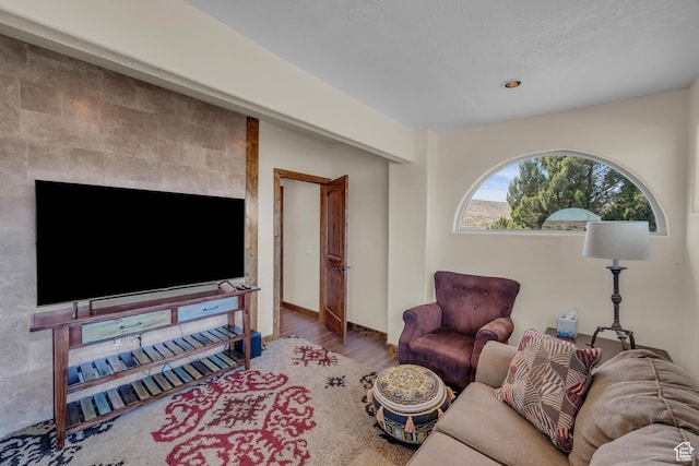 1060 E Summit Ridge Dr, St George, UT 84790 - living room with baseboards and wood finished floors