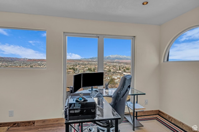 1060 E Summit Ridge Dr, St George, UT 84790 - office with wood finished floors and baseboards