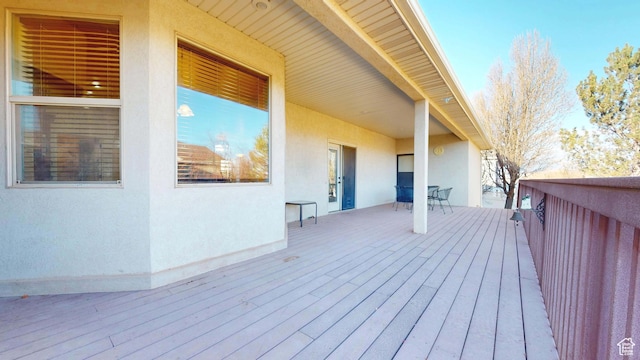 view of wooden terrace