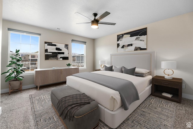 1848 E American Way Unit 2, Eagle Mountain, UT 84005 - bedroom featuring carpet flooring, radiator heating unit, a ceiling fan, and baseboards