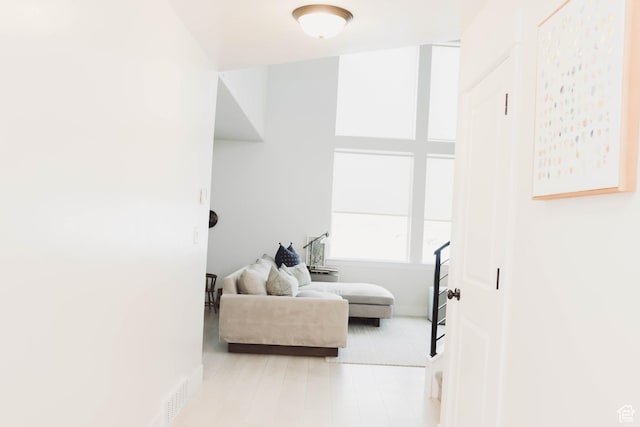 interior space featuring wood finished floors
