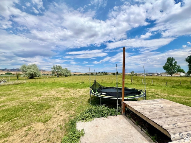 1568 N 750 E, Vernal, UT 84078 - view of yard with a trampoline and a rural view