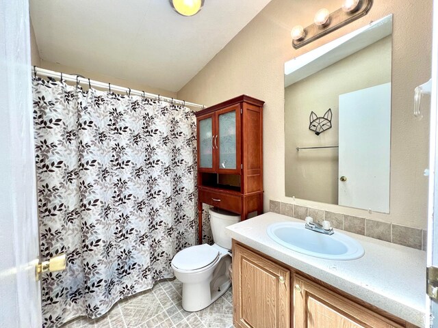 1568 N 750 E, Vernal, UT 84078 - bathroom with curtained shower, toilet, and vanity