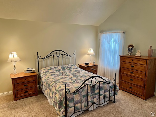188 S 1970 W Unit L4, Lehi, UT 84043 - bedroom with lofted ceiling and light carpet