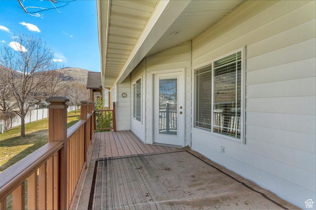 92 W Centerville Commons Way, Centerville, UT 84014 - wooden terrace with a mountain view
