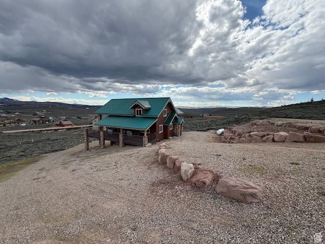 8043 E Badger Dr N, Heber City, UT 84032 - view of outbuilding with driveway and a mountain view