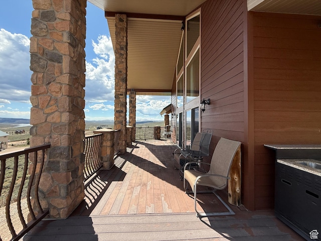 8043 E Badger Dr N, Heber City, UT 84032 - view of wooden terrace