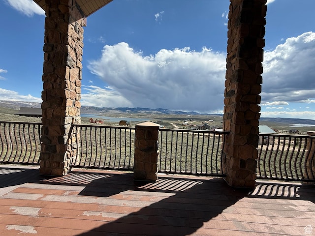 8043 E Badger Dr N, Heber City, UT 84032 - view of wooden terrace