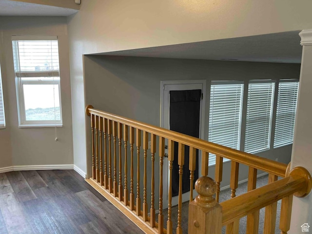 1217 E 3025 N, Layton, UT 84040 - corridor with dark wood-type flooring and baseboards
