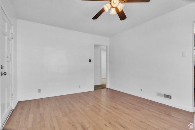 770 W 700 N, Provo, UT 84601 - unfurnished room with a ceiling fan, light wood-style flooring, and baseboards