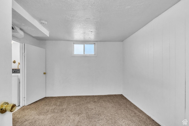 770 W 700 N, Provo, UT 84601 - below grade area with washer / dryer, carpet, and a textured ceiling